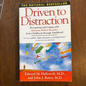 Driven to Distraction by Edward M. Hallowell and John J. Ratey - White Cover